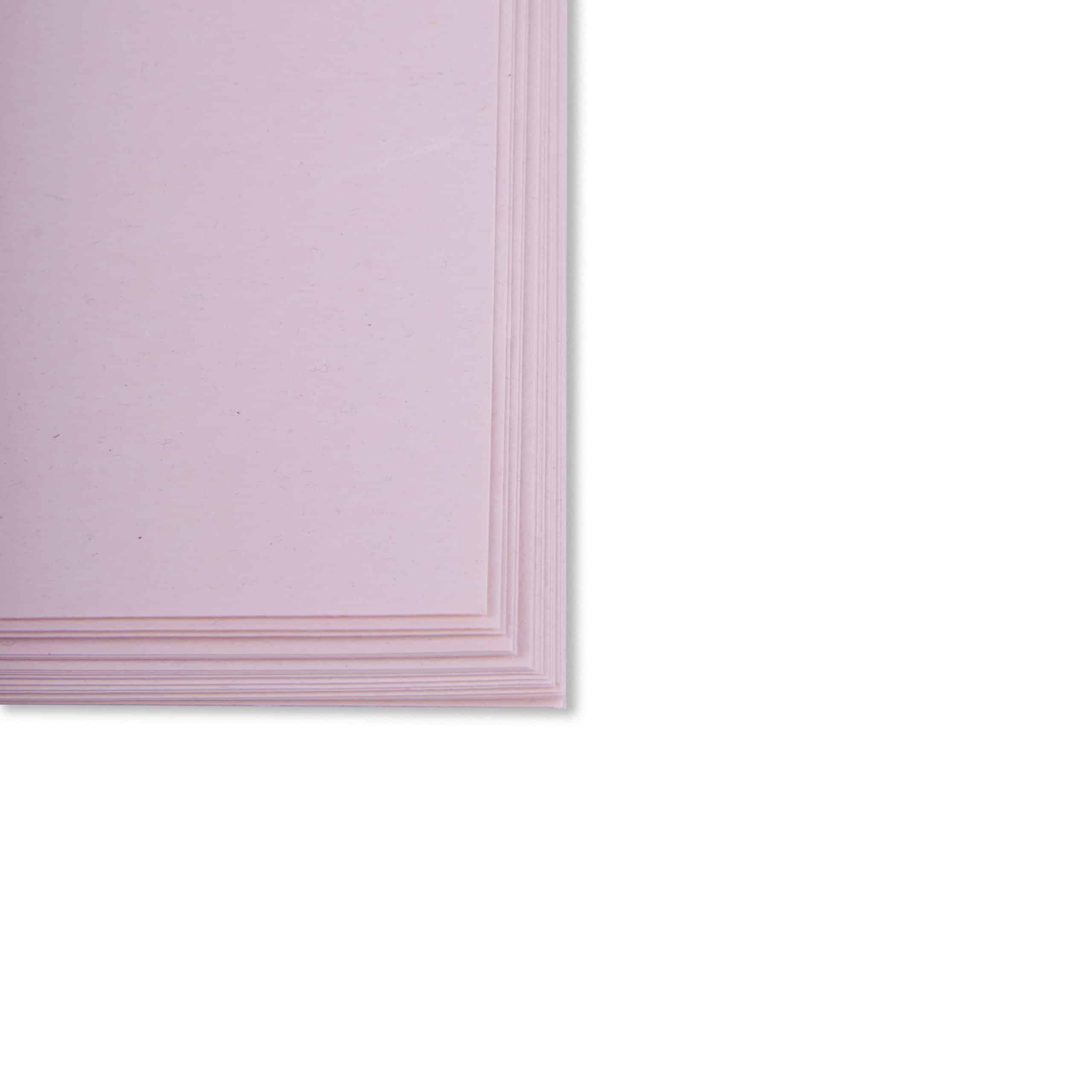Light Pink Cotton Paper - Eco Friendly Handmade Paper - Pack of 24