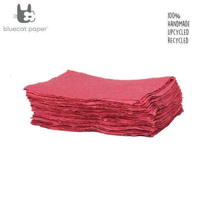 Pink paper sustainable cotton paper