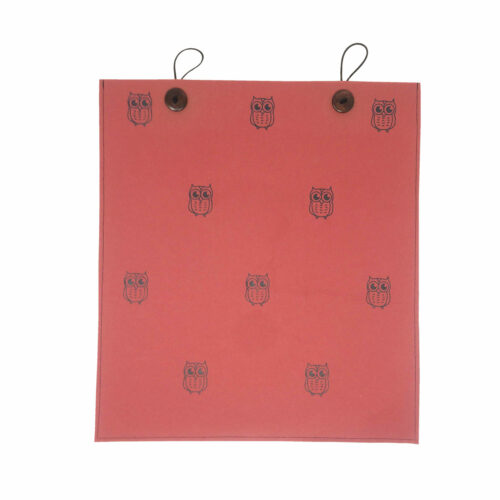 Red gift bag with buttons