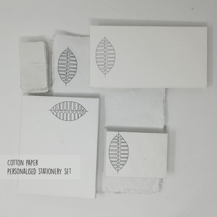 Handmade paper stationary set