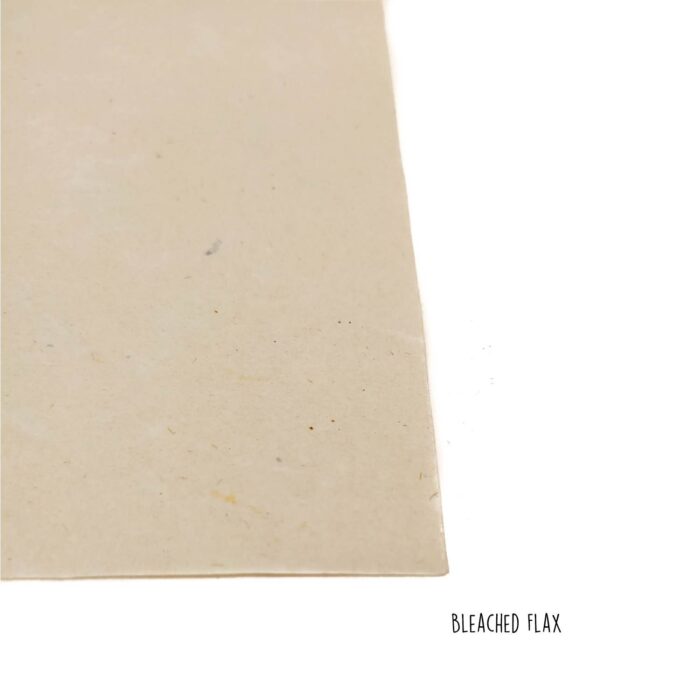 Bleached flax paper