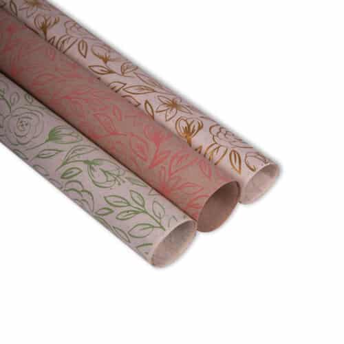 Rose prints gift wrapping paper