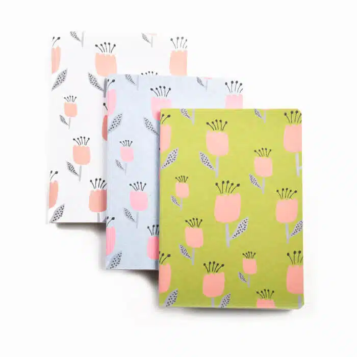 Tulip set of 3 notebooks 3